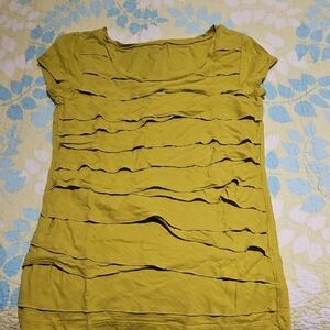 Women's Mustard Layered Top